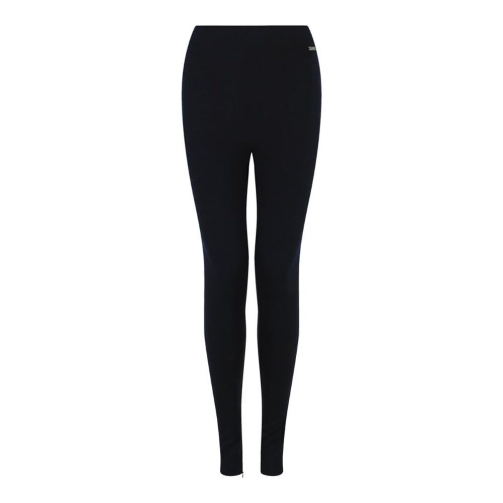 Ferragamo Wool Blend Leggings Blue Womens